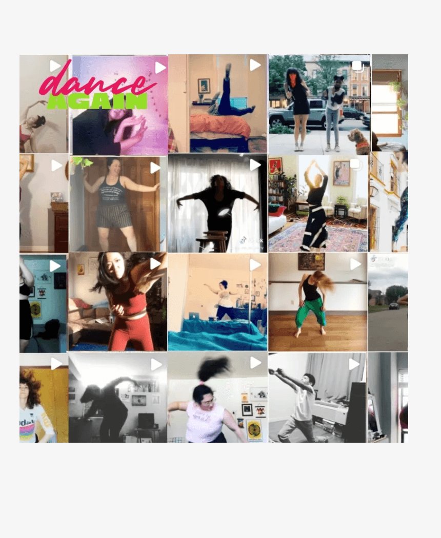 Dance Again teacher training collage